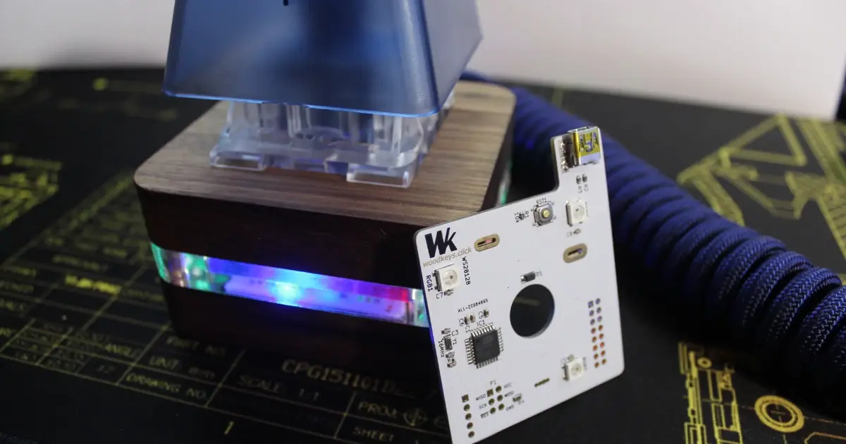 Red Hot PCB: Single Key Mechanical Keyboard